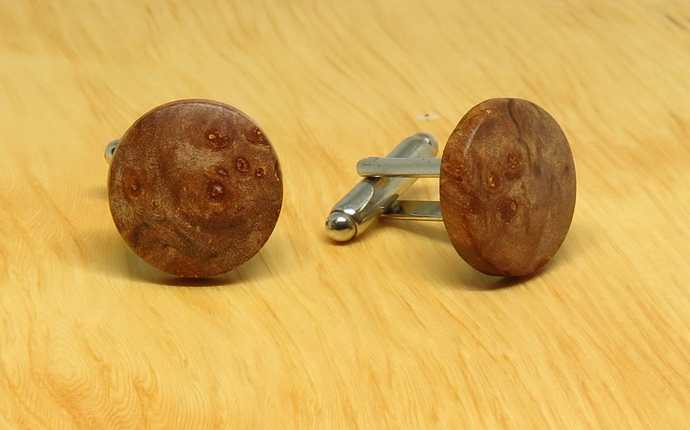 Myrtle Burl Cufflinks