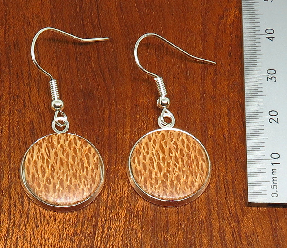 Silky Oak Inlay Drop Earrings