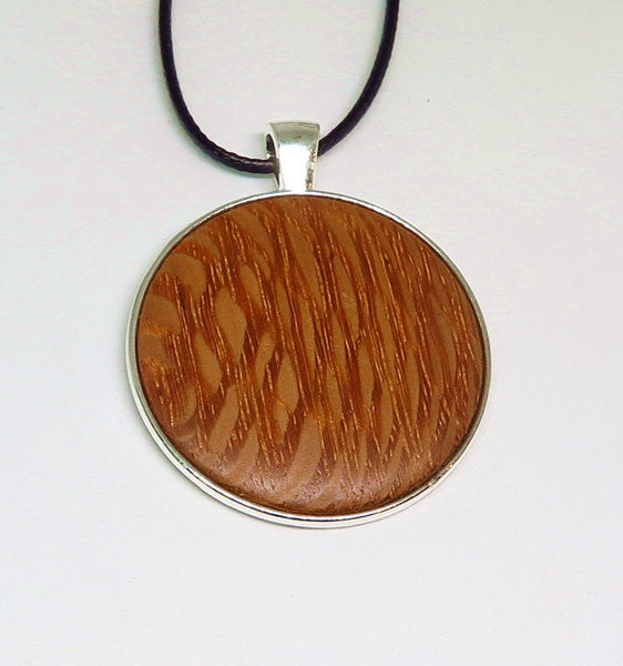 Silky Oak Round Pendant