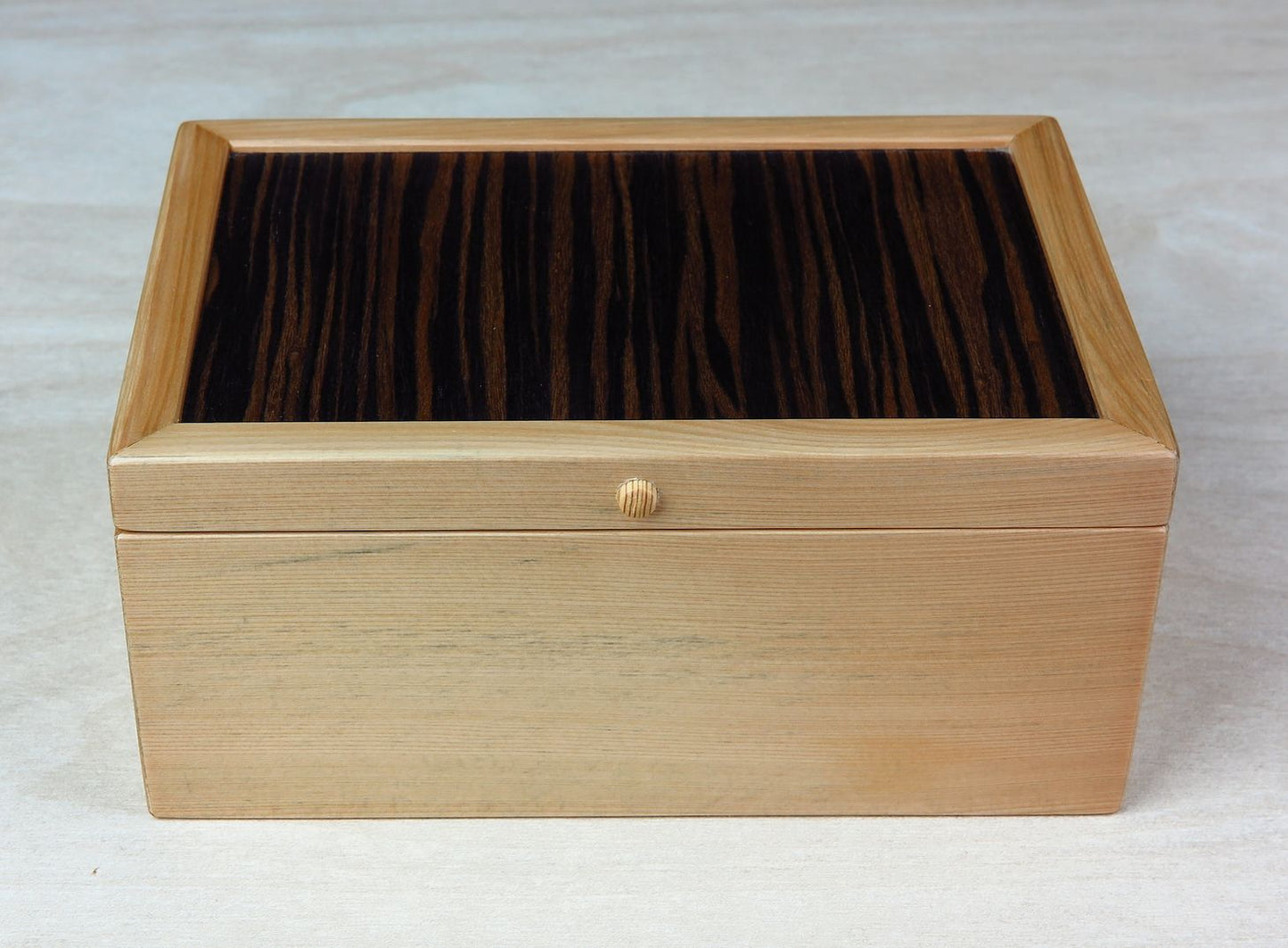 King Billy Pine and Macassar Ebony Small Jewellery Box