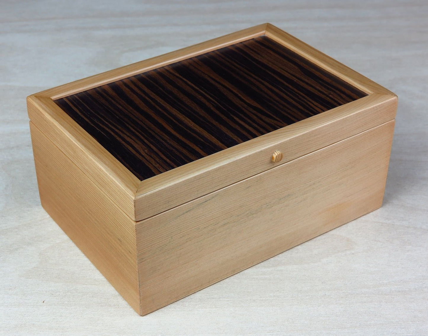 King Billy Pine and Macassar Ebony Small Jewellery Box