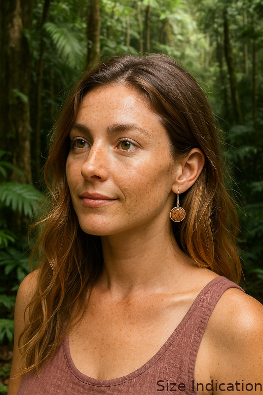 Banksia inlay Drop Earrings