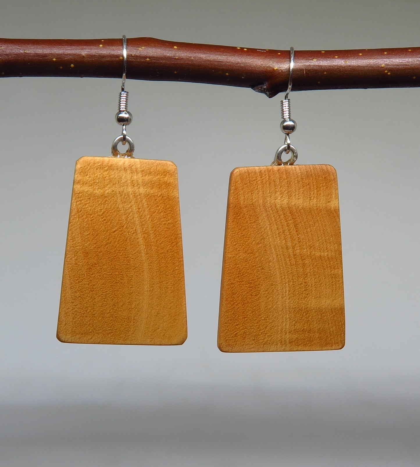 Huon Pine Drop Earrings