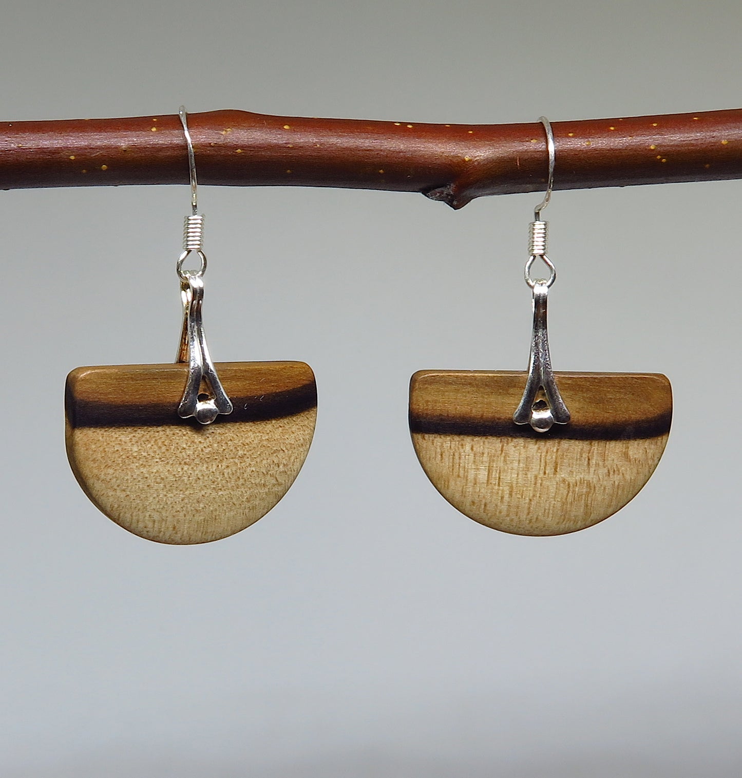 Tasmanian Sassafras Art Deco Drop Earrings