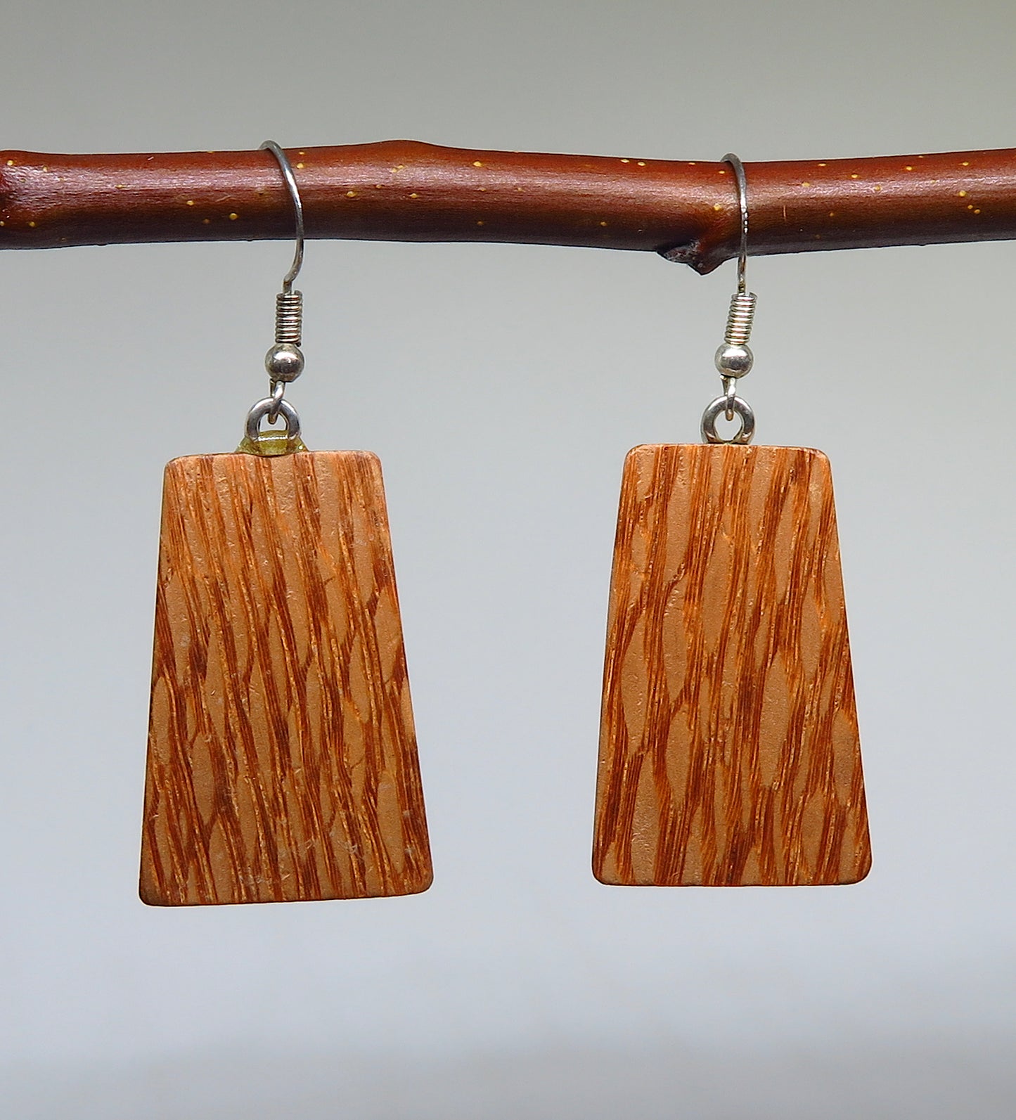 Silky Oak 'Inca' Drop Earrings