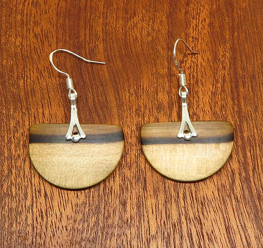 Tasmanian Sassafras Art Deco Drop Earrings