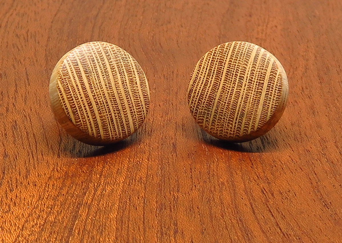 Silky Oak Stud Earrings