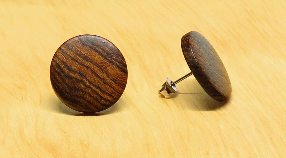 Bocote Stud Earrings