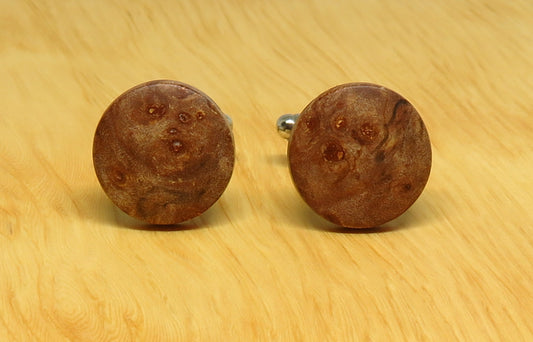 Myrtle Burl Cufflinks