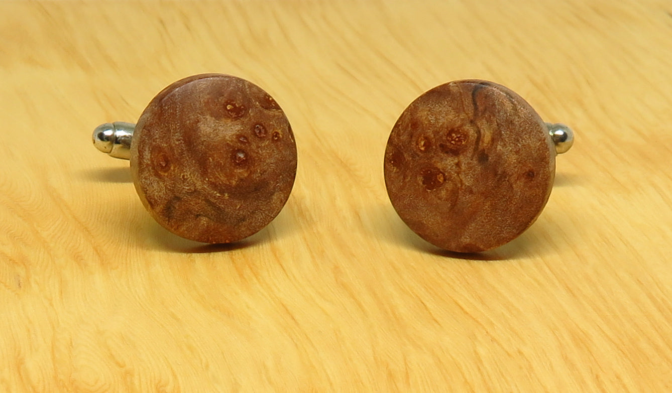 Myrtle Burl Cufflinks
