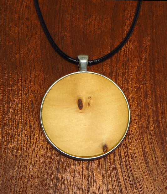 Huon Pine Round Pendant