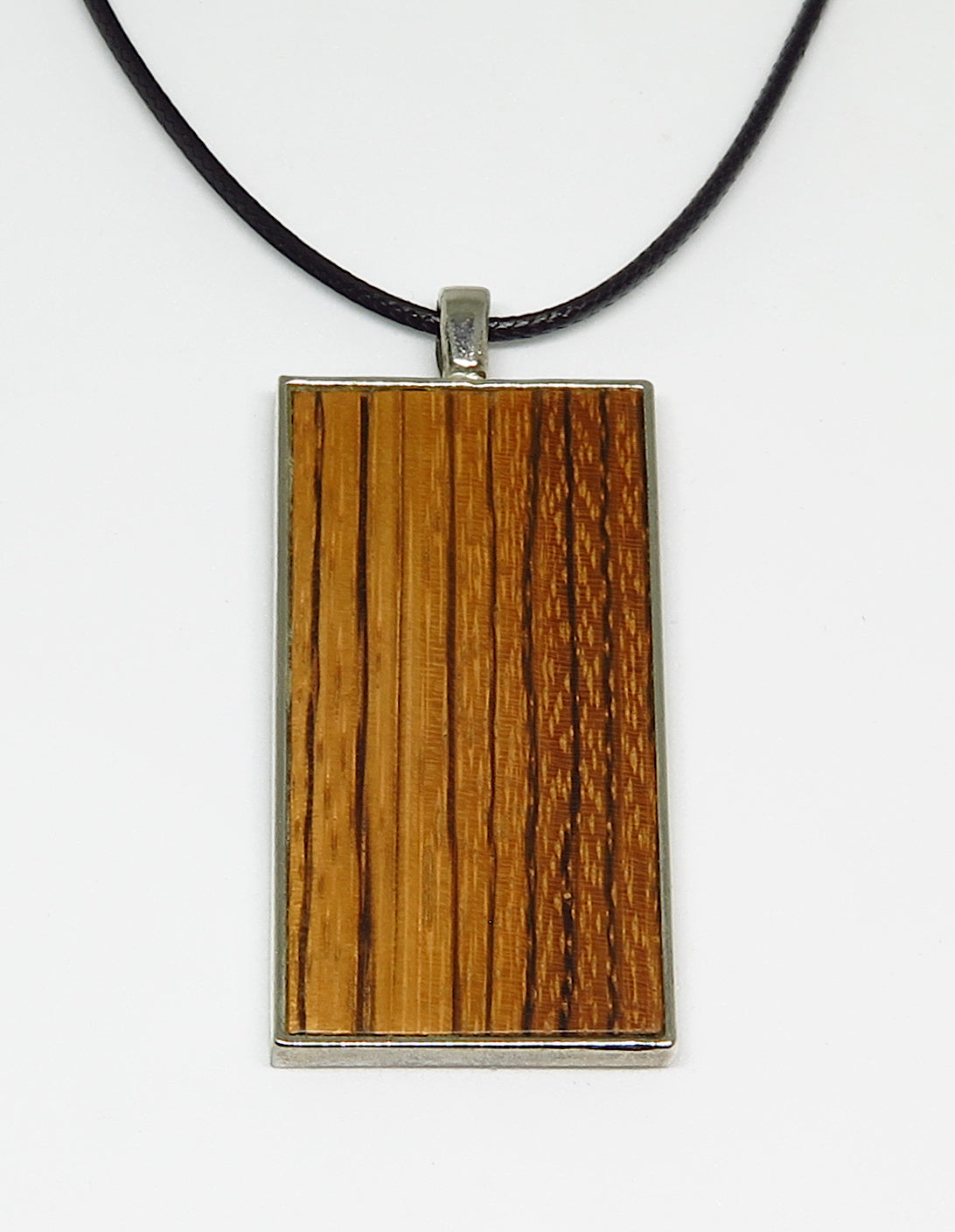 Zebrawood Rectangle Pendant