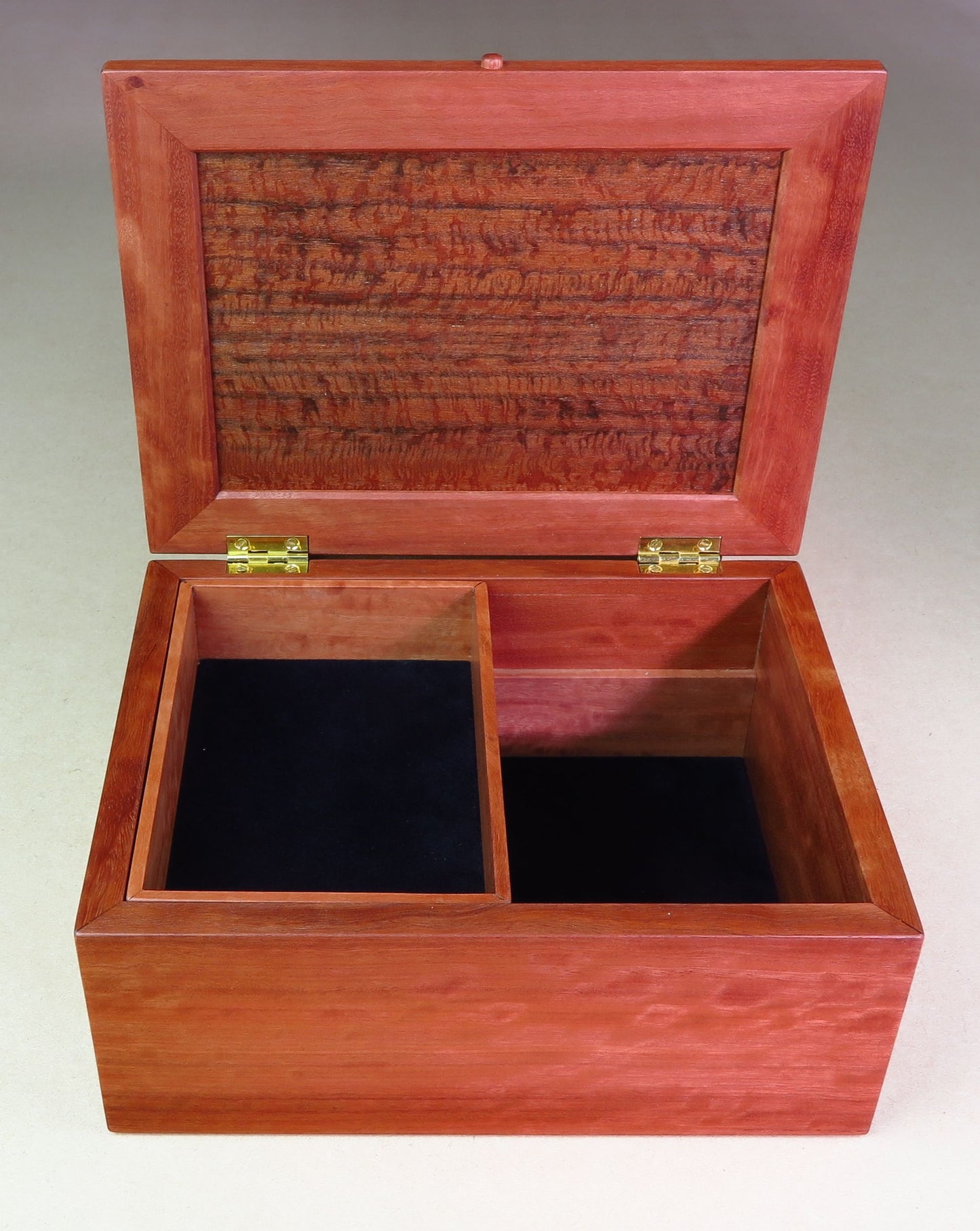 Red Gum and Dillenia Jewellery Box With Tray