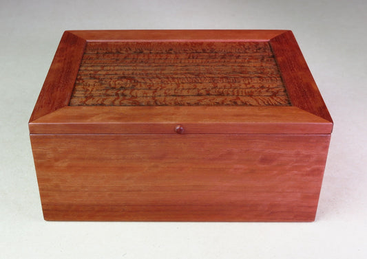 Red Gum and Dillenia Jewellery Box With Tray