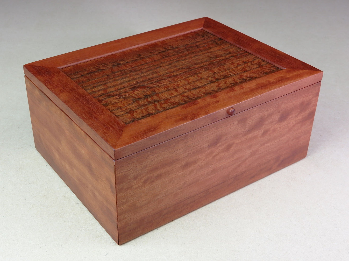 Red Gum and Dillenia Jewellery Box With Tray