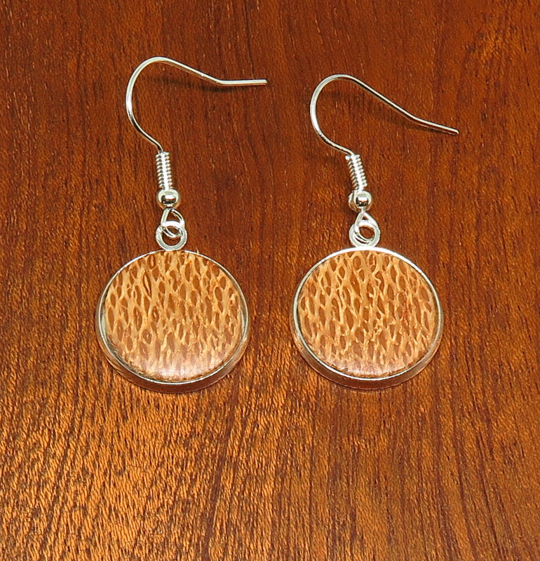Silky Oak Inlay Drop Earrings