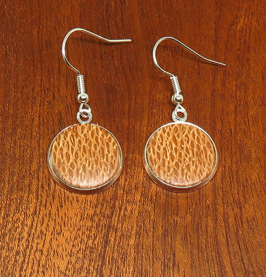 Silky Oak Inlay Drop Earrings