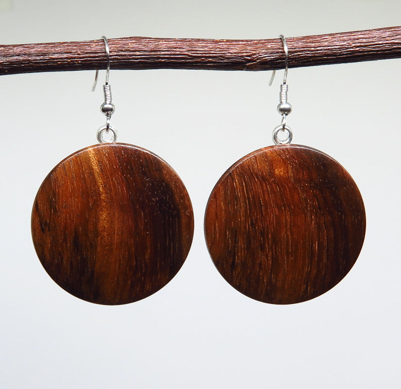 Blackwood Round Drop Earrings