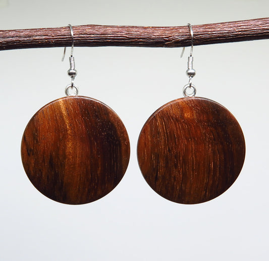 Blackwood Round Drop Earrings