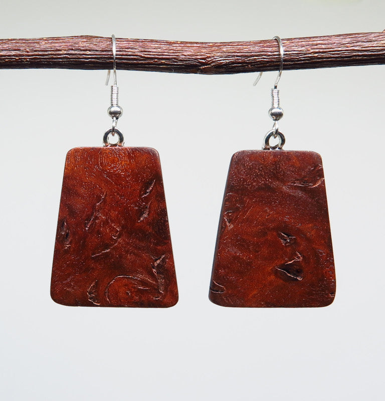 Jarrah Burl 'Inca' Drop Earrings