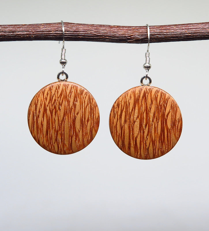 Silky Oak Drop Earrings - Medium