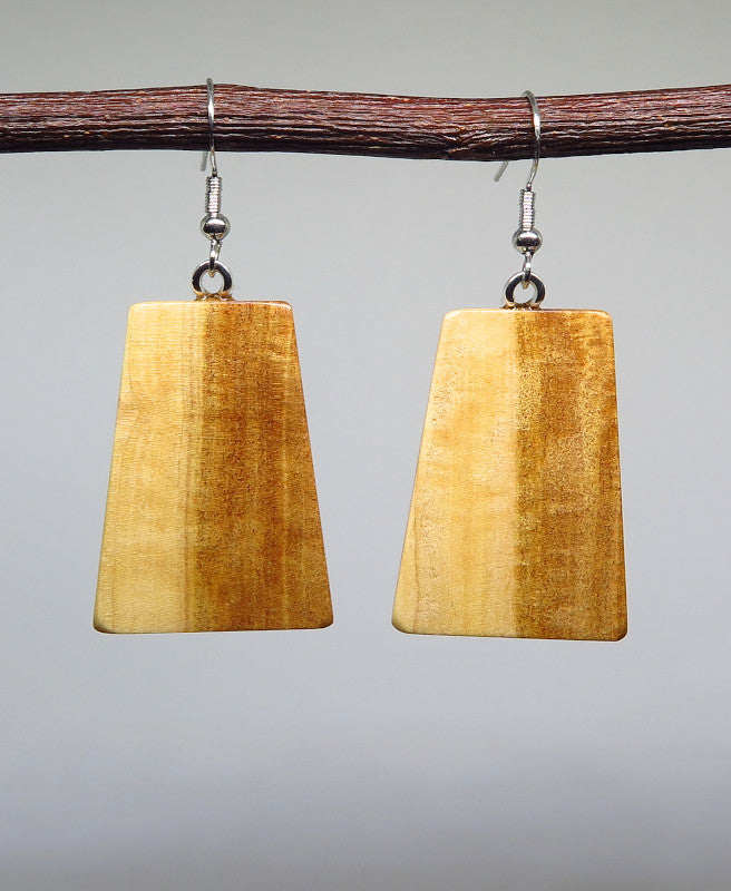 Australian Sandalwood 'Inca' Drop Earrings