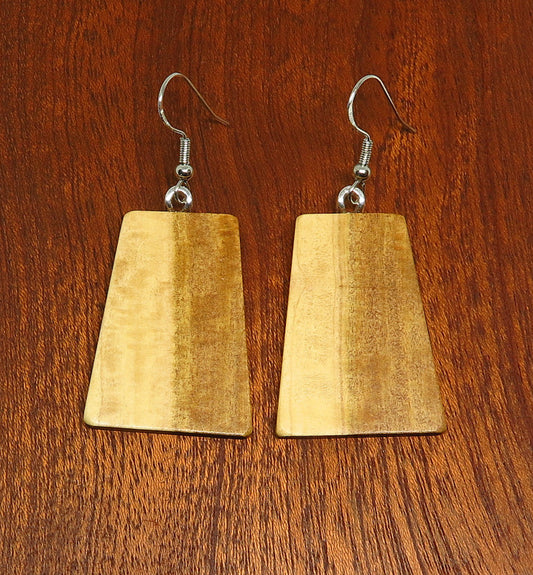 Australian Sandalwood 'Inca' Drop Earrings