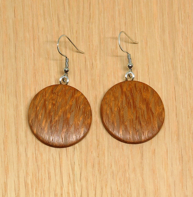 Silky Oak Drop Earrings - Medium