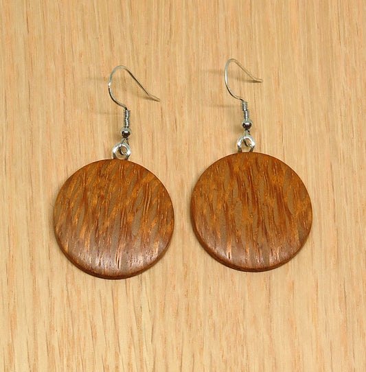 Silky Oak Drop Earrings - Medium
