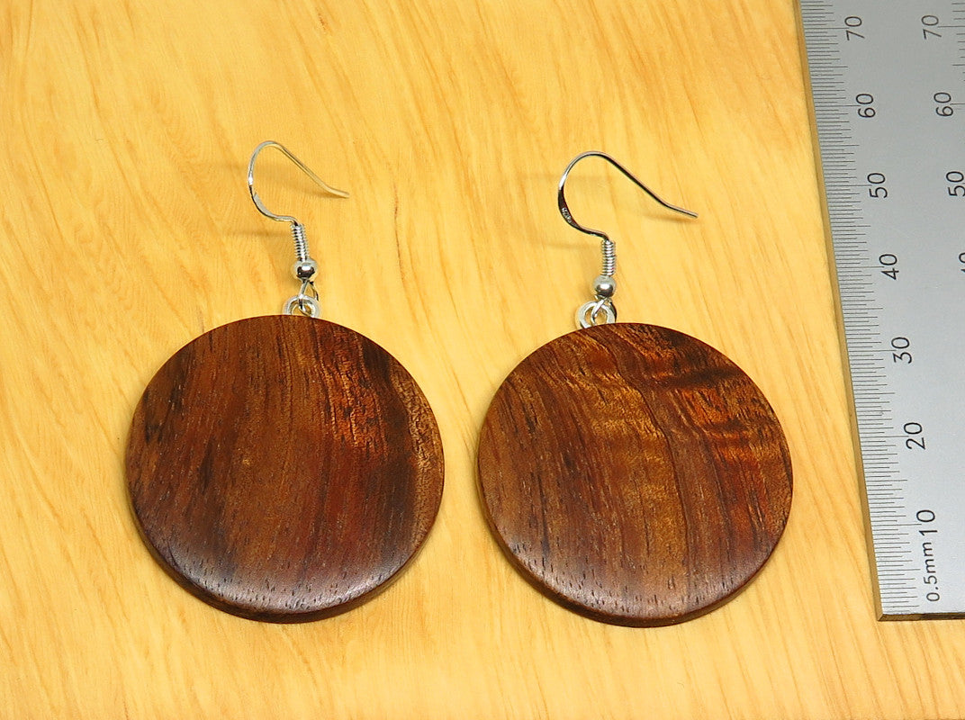 Blackwood Round Drop Earrings
