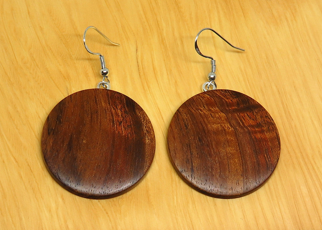 Blackwood Round Drop Earrings
