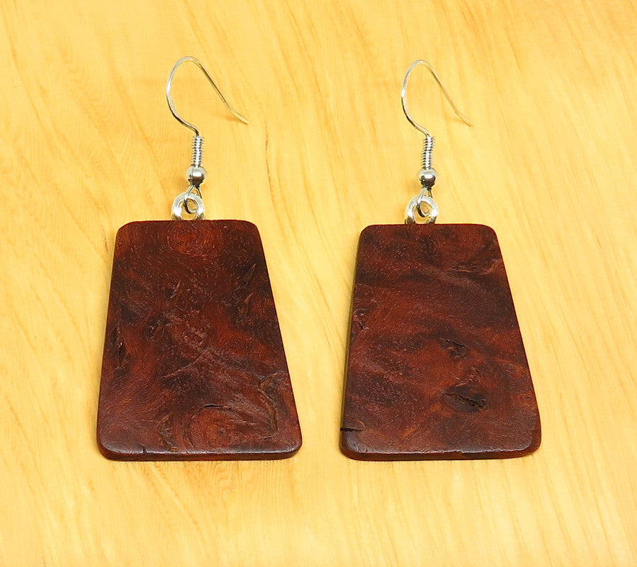 Jarrah Burl 'Inca' Drop Earrings