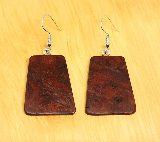 Jarrah Burl 'Inca' Drop Earrings