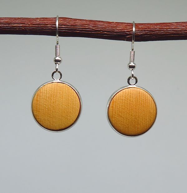 Huon pine Inlay Drop Earrings