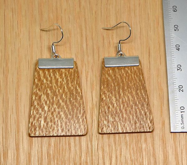 Banksia and silver 'Inca' Drop Earrings