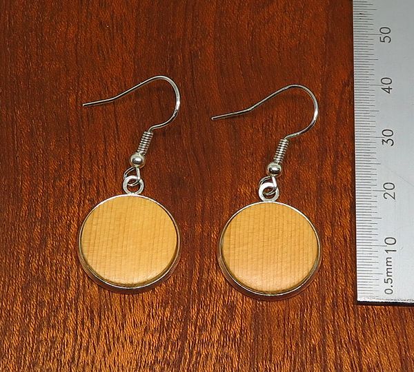Huon pine Inlay Drop Earrings