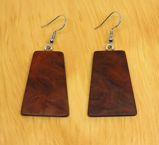 Jarrah Burl 'Inca' Drop Earrings