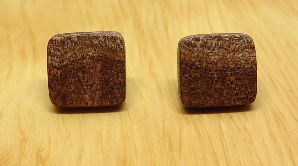 Tasmanian Blackwood small square studs