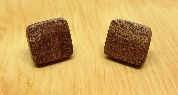Tasmanian Blackwood small square studs