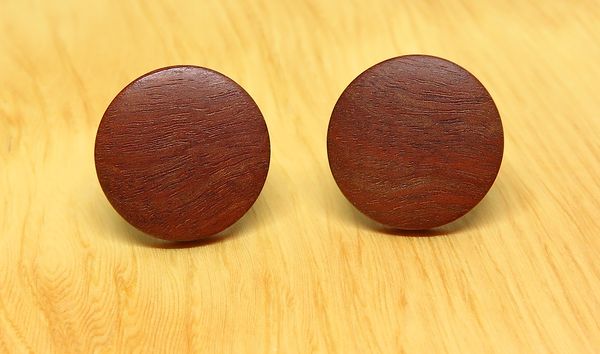 Redgum Round Stud Earrings