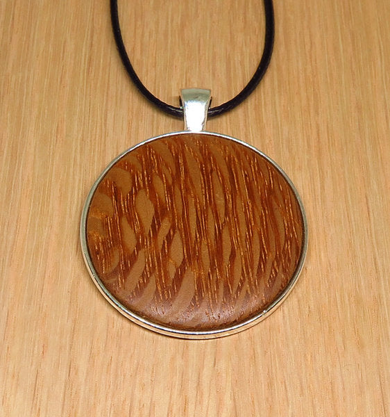 Silky Oak Round Pendant
