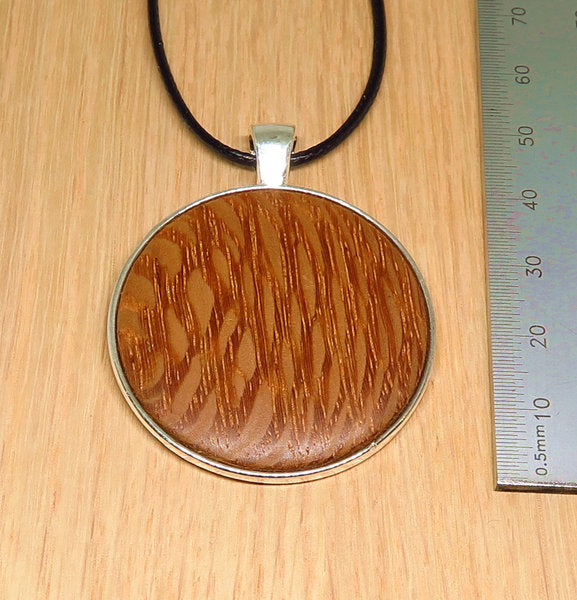Silky Oak Round Pendant