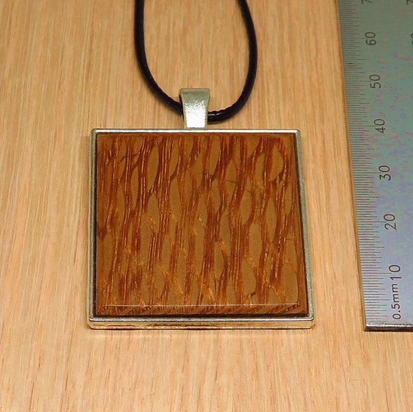 Silky Oak Square Pendant