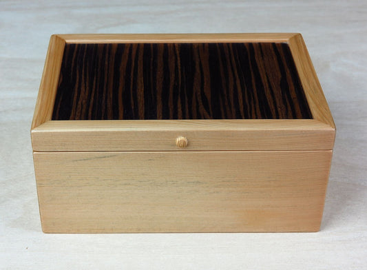King Billy Pine and Macassar Ebony Small Jewellery Box